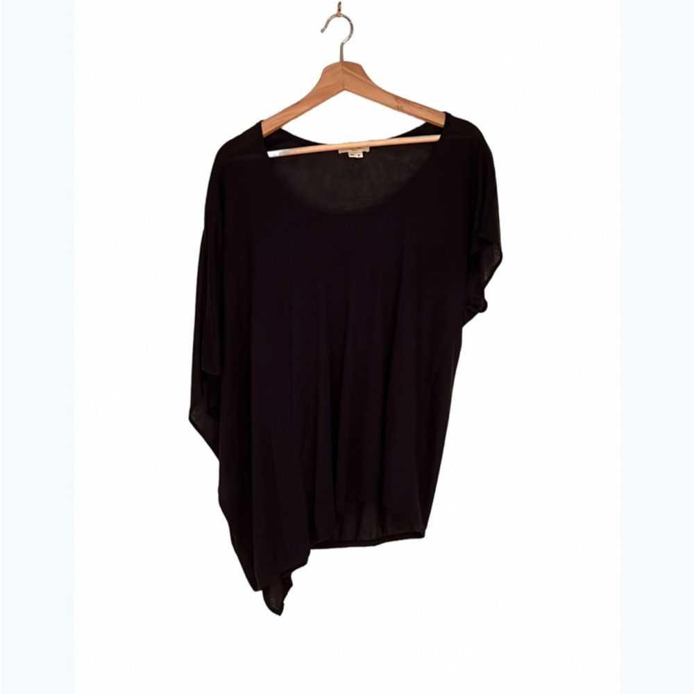 Helmut Lang drape sleeve top